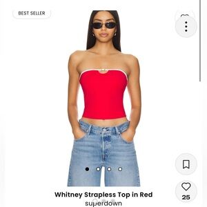 Superdown red tube top
